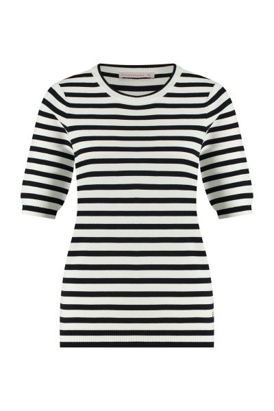 Studio Anneloes | Luna stripe short slv pullover